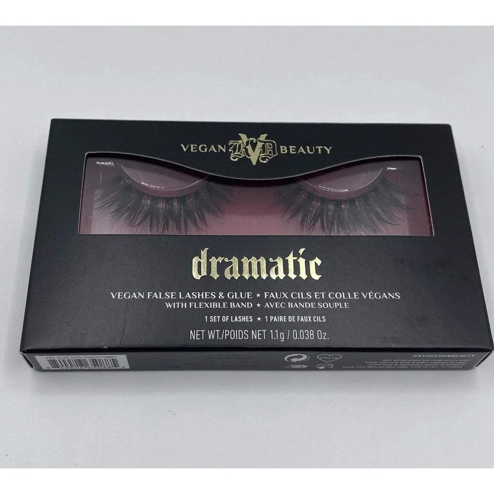 KVD Beauty Kat Von D Go Big or Go Home Vegan Dramatic False Lashes & Glue Black